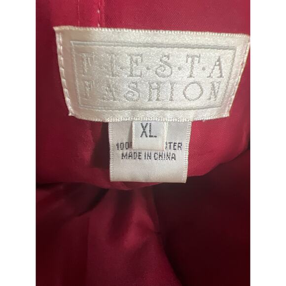 Fiesta Fashion Prom Cocktail Party Mini Dress Size XL Maroon NWT $165 - Picture 8 of 11